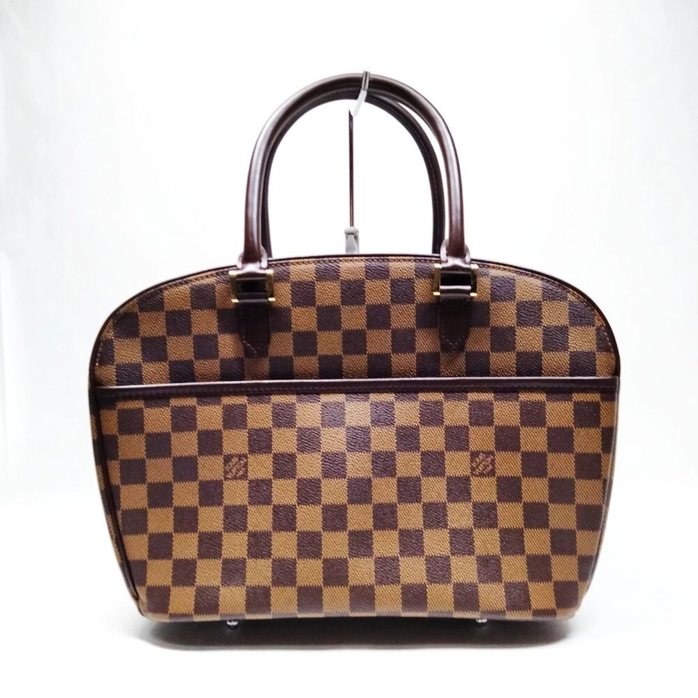 Authentic Louis Vuitton Sarria Damier Ebene Handbag Brown LV Tote Luxury Bag - Picture 2 of 16
